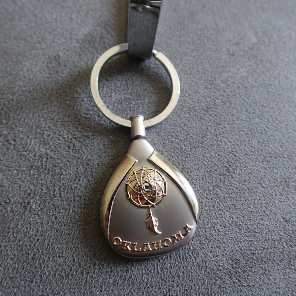 Oklahoma Keychain Metal Dreamcatcher Novelty Route 66 Destination Travel